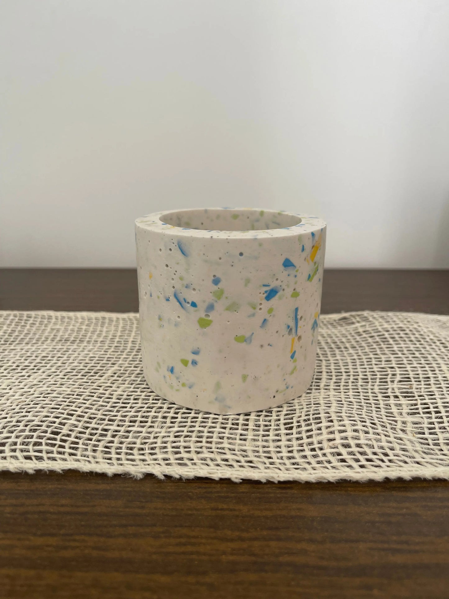 Pot à cotons tiges "Lily" - déco artisanale française France
