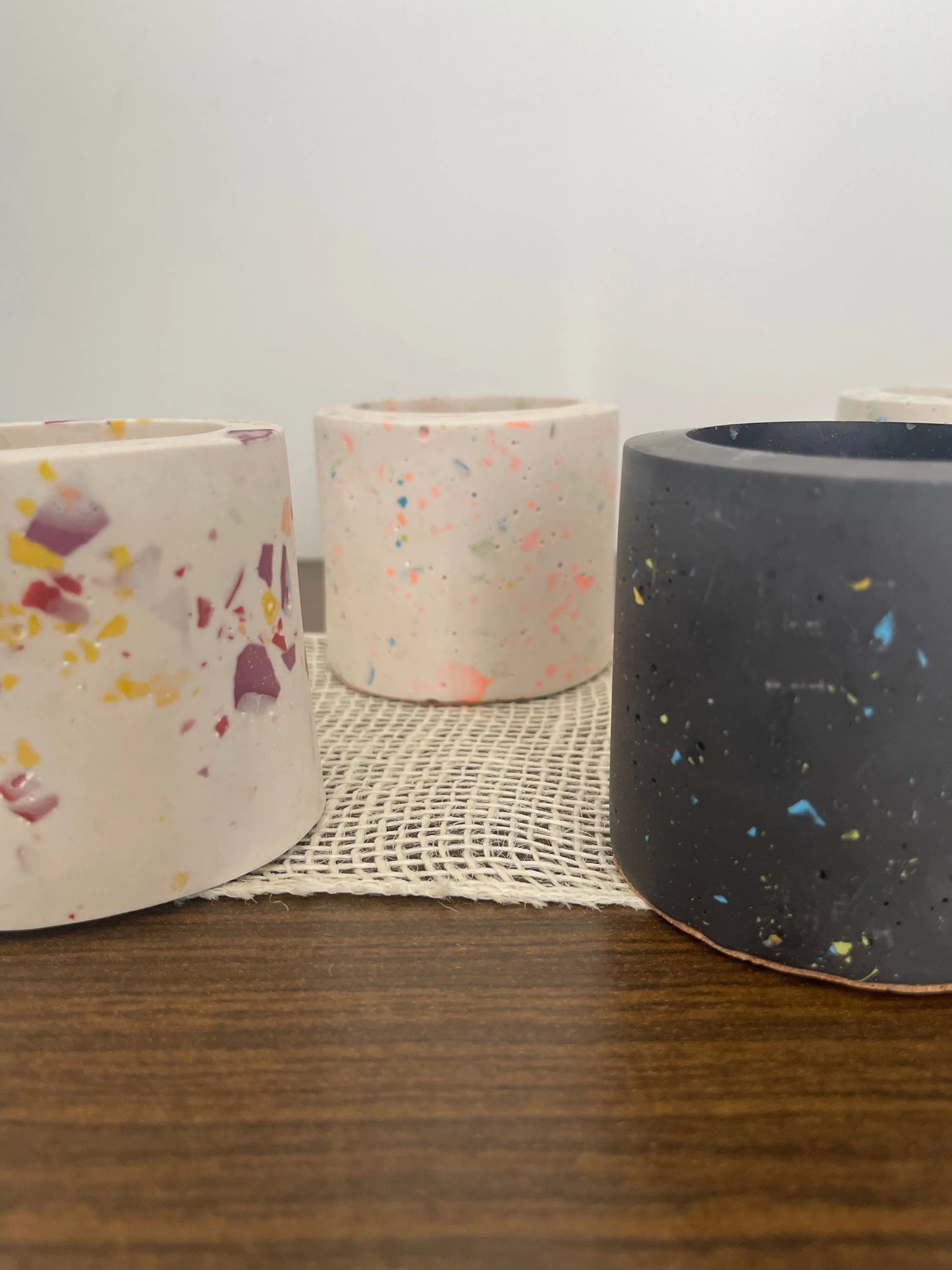 Pot à cotons tiges "Lily" - déco artisanale française France