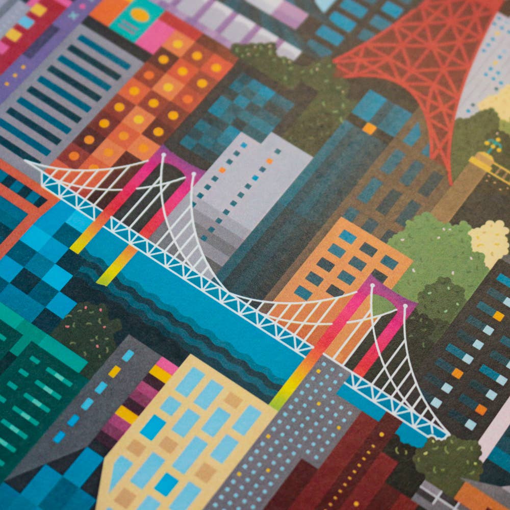 Affiche illustrée "Tokyo" Autriche