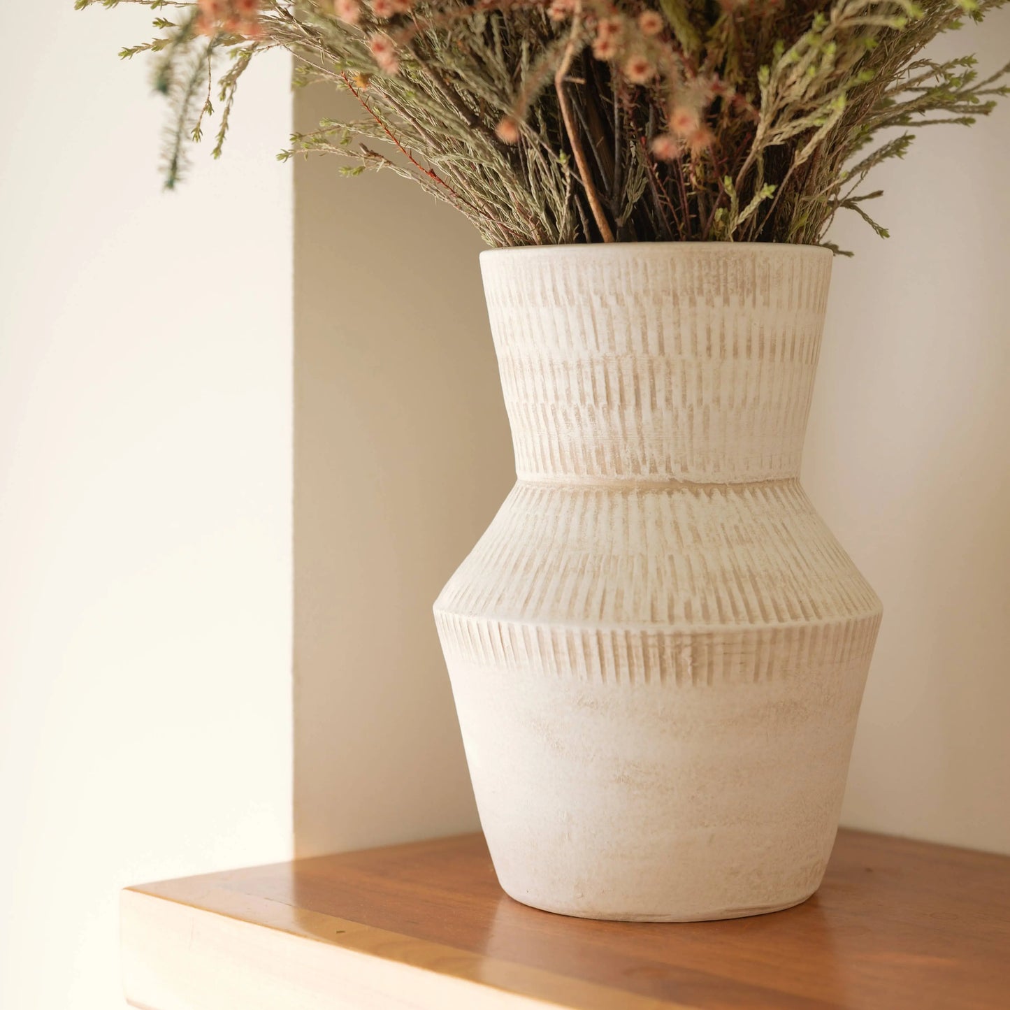 Vase bohème en céramique fait à la main au Portugal