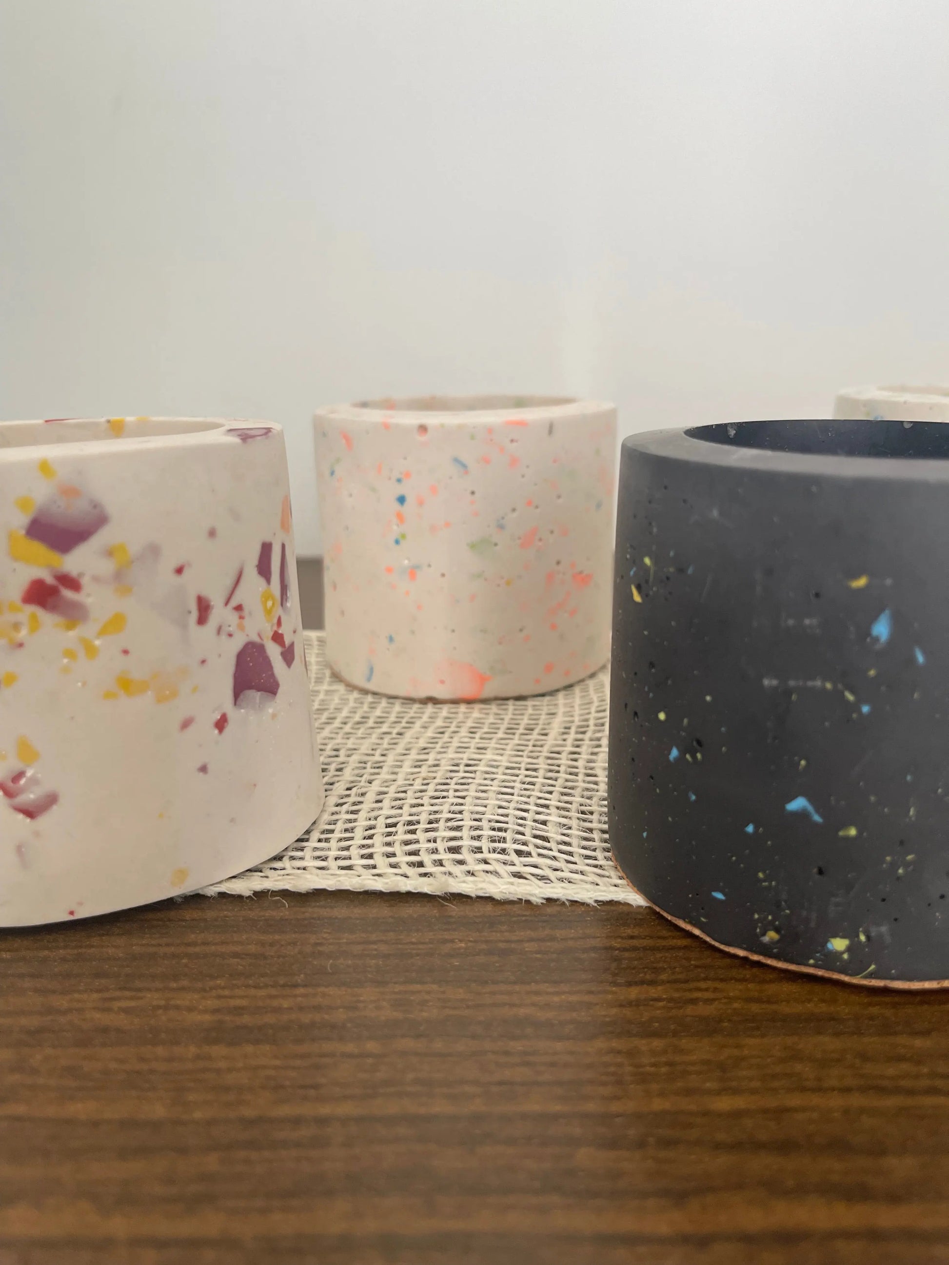 Pot à cotons tiges "Lily" - déco artisanale française France
