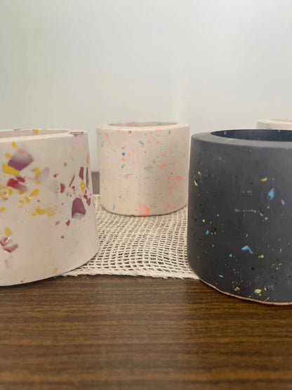 Pot à cotons tiges "Lily" - déco artisanale française France