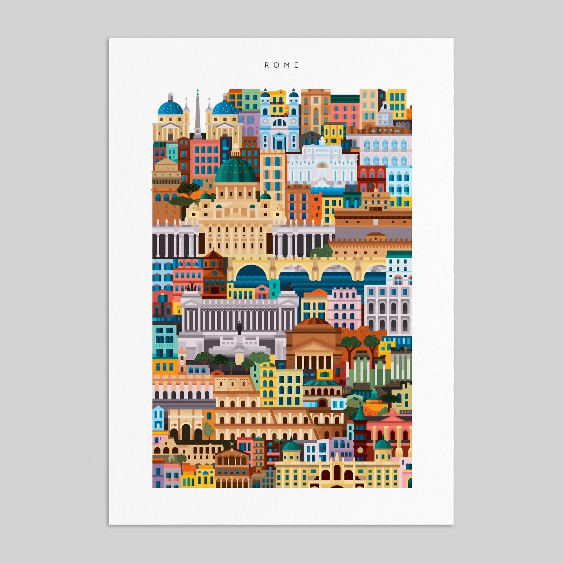 Affiche illustrée "Rome" - L'Envie Déco