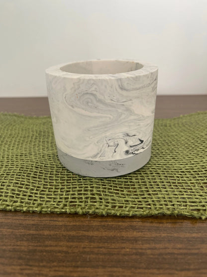 Pot à cotons tiges "Lily" - déco artisanale française France