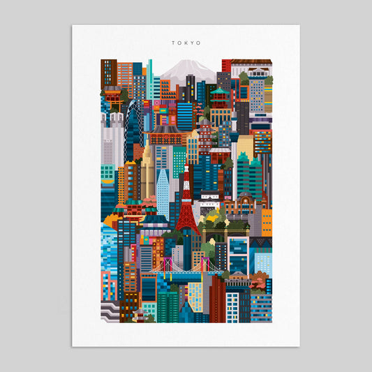 Affiche illustrée "Tokyo" Autriche