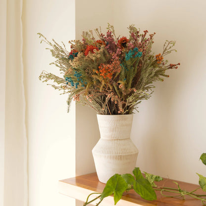 Vase bohème en céramique artisanale fabriqué au Portugal